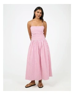 Franca Stripe Maxi Dress in Pink