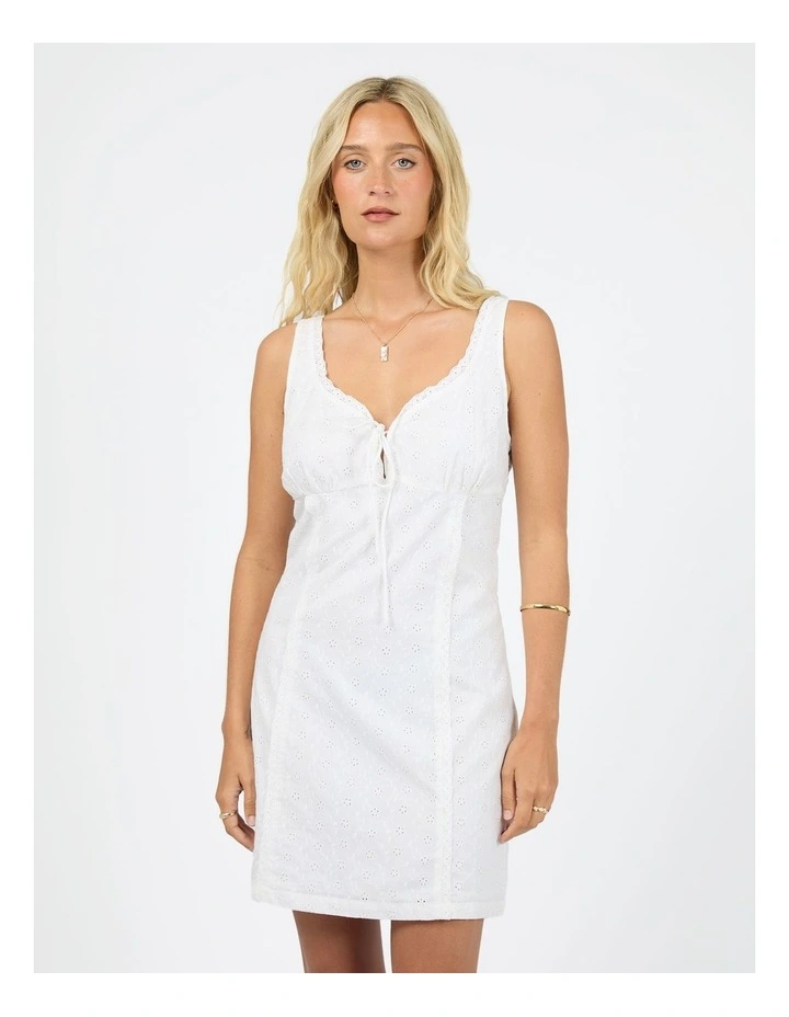 Winslet Mini Dress in White image 1
