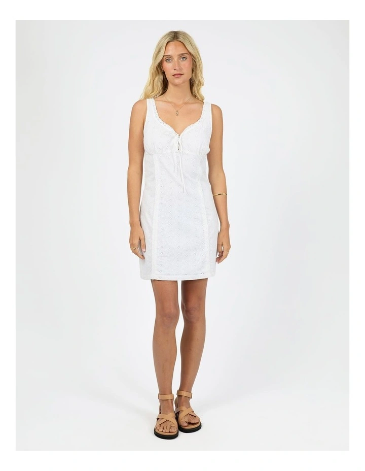 Winslet Mini Dress in White image 6