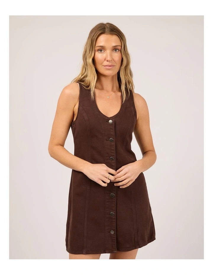Peta Mini Dress - Brown image 1