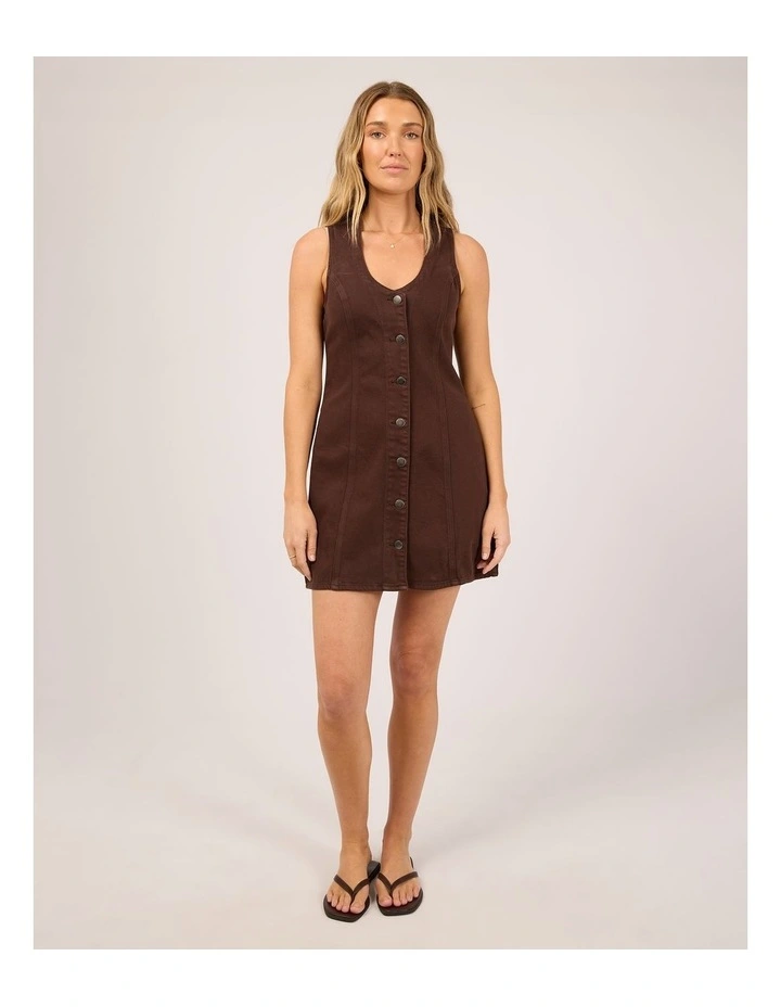 Peta Mini Dress - Brown image 3