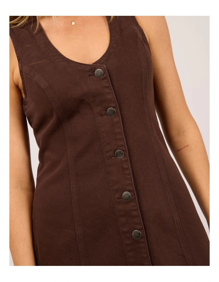 Peta Mini Dress - Brown image 5