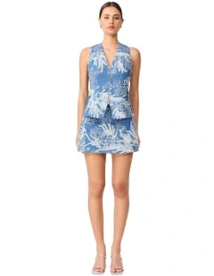 Anneliese Skort in Blue/Ivory