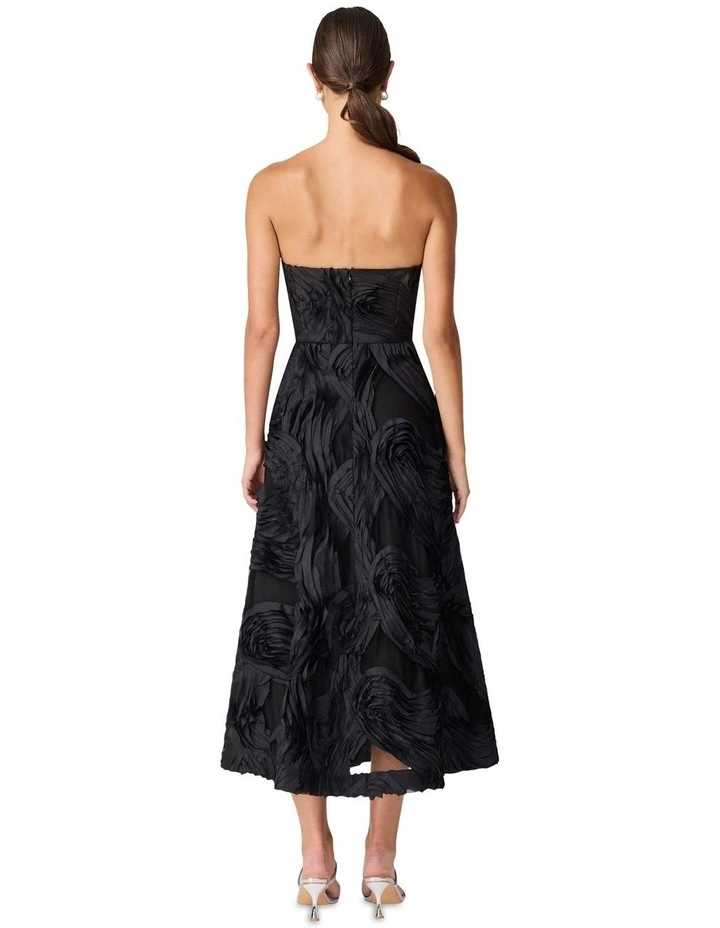 Asher Midi Dress in Black image 2