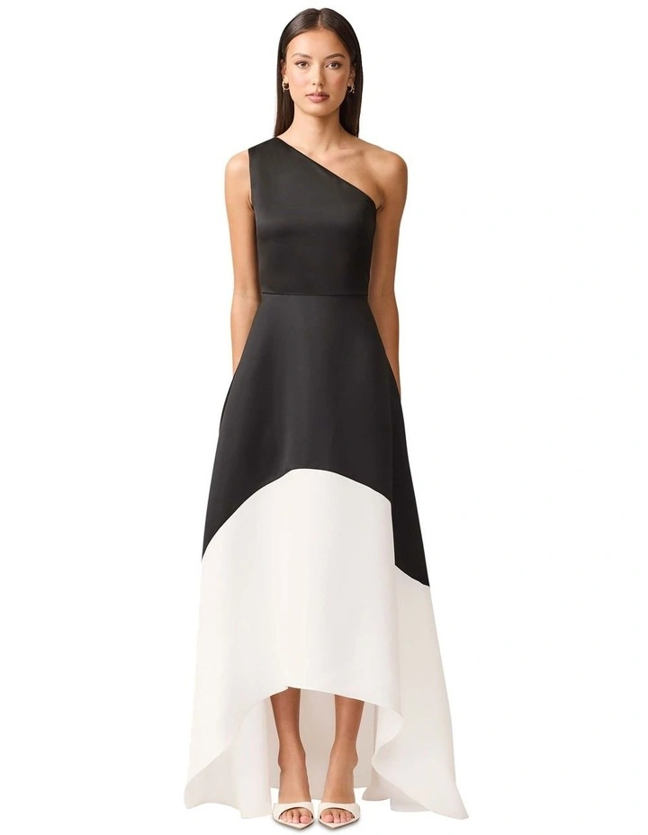 Sorrel Gown Dress in Black/White image 1