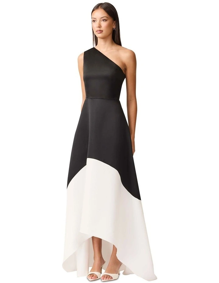 Sorrel Gown Dress in Black/White image 3