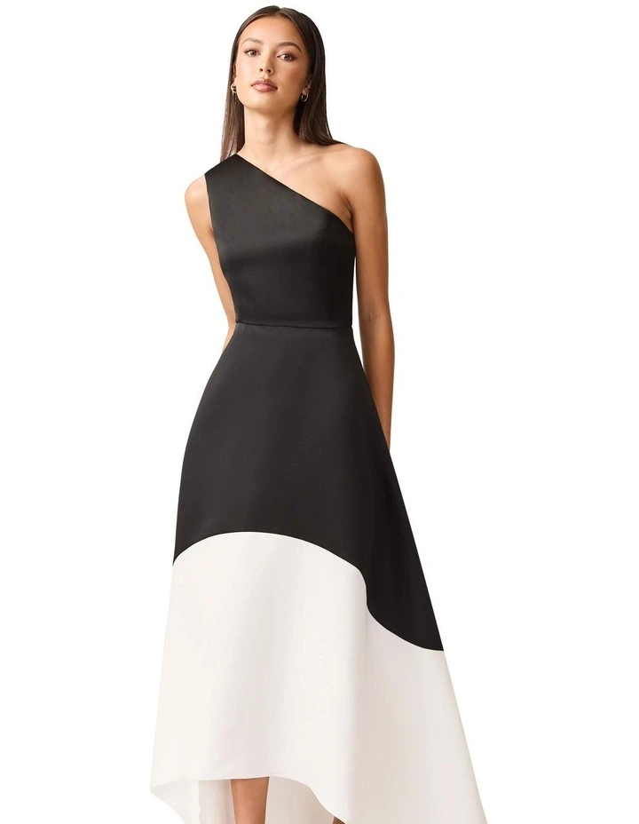 Sorrel Gown Dress in Black/White image 4