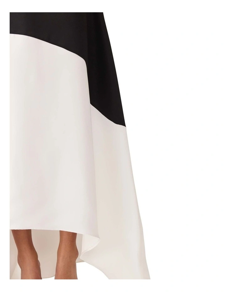 Sorrel Gown Dress in Black/White image 5