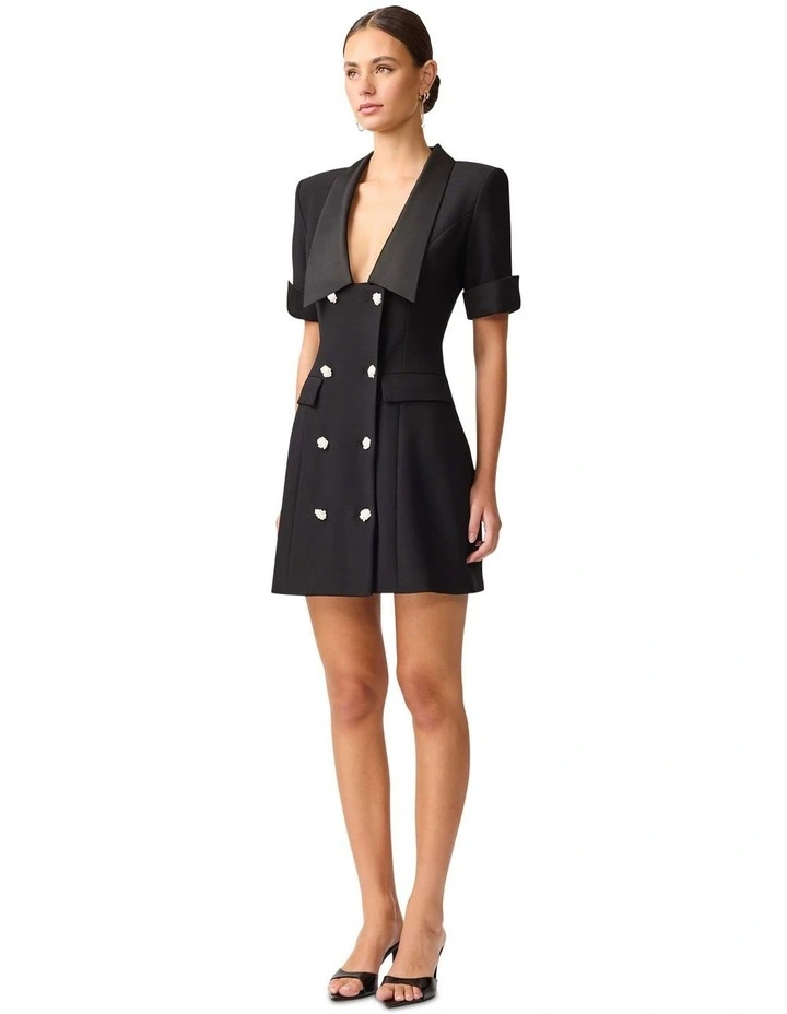 Ruby Blazer Dress in Black image 3