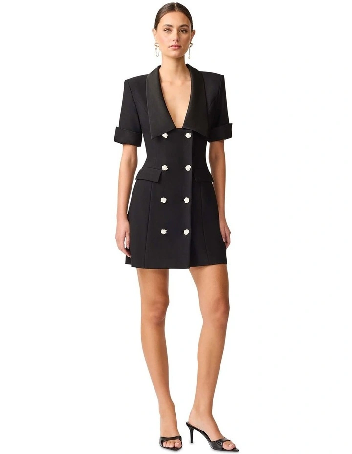 Ruby Blazer Dress in Black image 4
