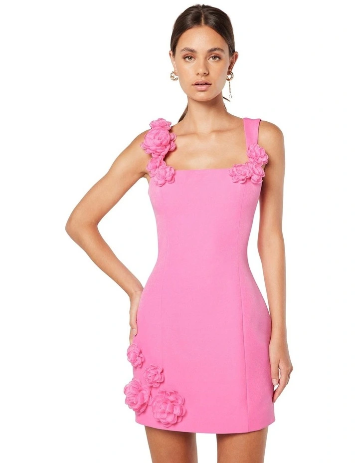 Trompe Dress in Pink image 5