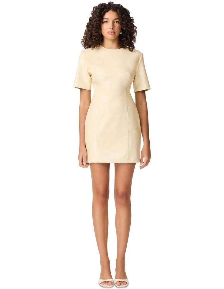 Airlie Mini Dress in Yellow image 1