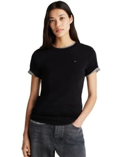 Cody Slim Crew Neck T-shirt in Black