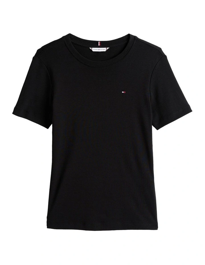 Cody Slim Crew Neck T-shirt in Black image 5