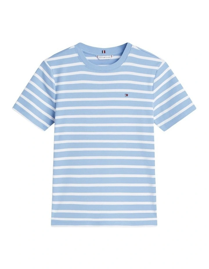 Cody Slim Crew Neck T-shirt in Blue image 5