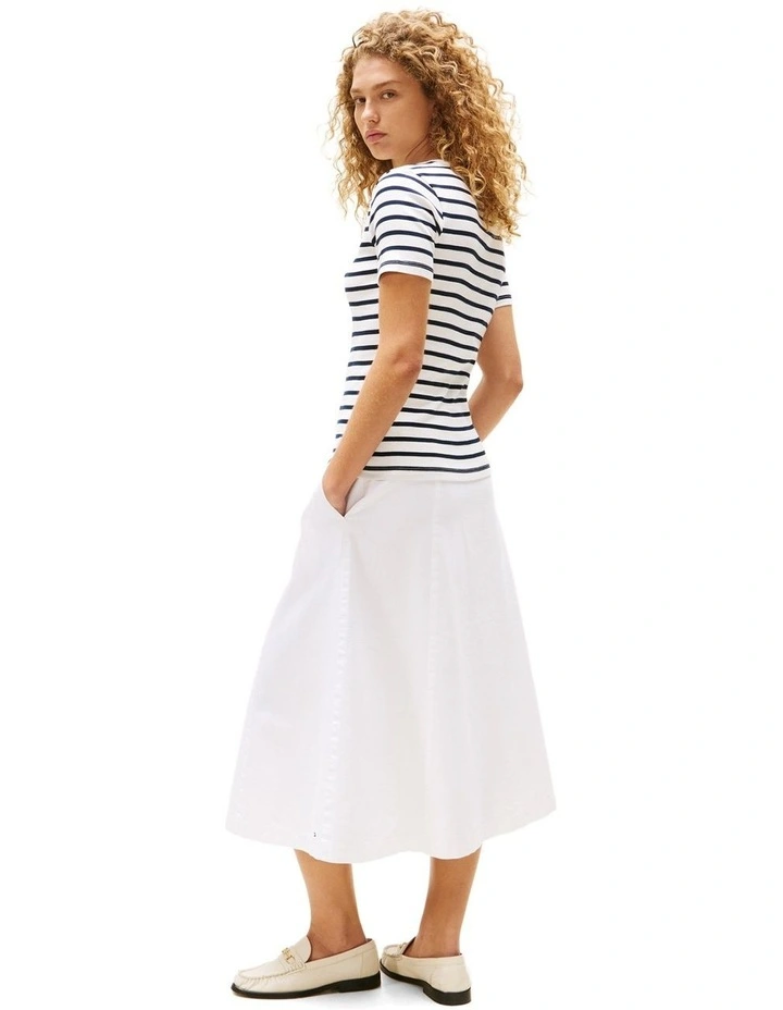 Cody Slim Crew Neck T-shirt in Navy image 2