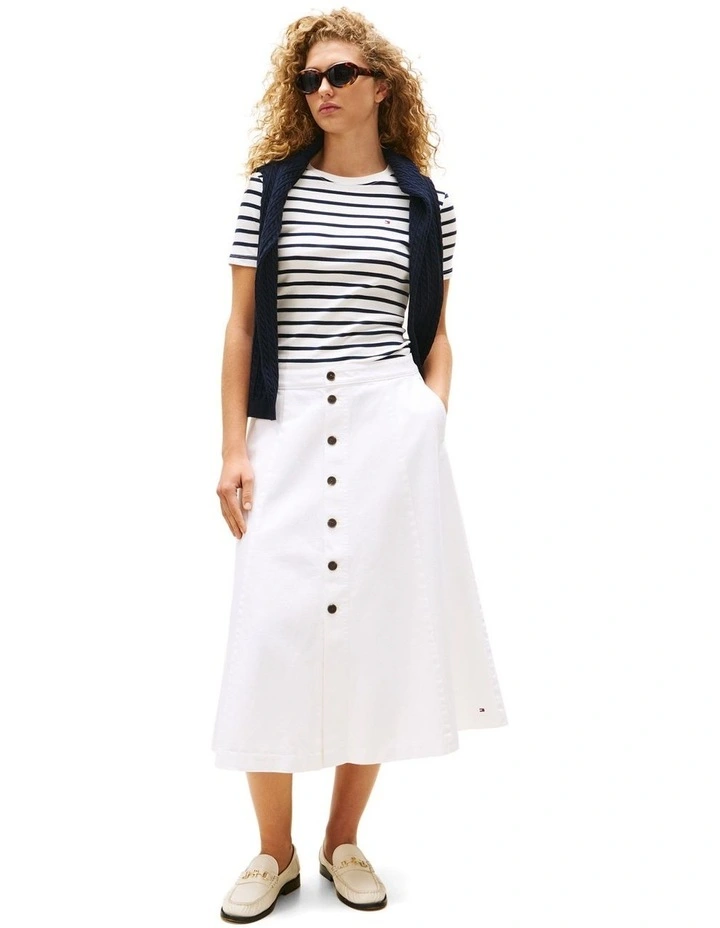 Cody Slim Crew Neck T-shirt in Navy image 4