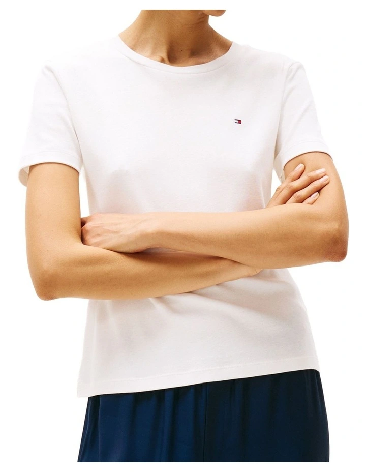 Cody Slim Crew Neck T-shirt in White image 1