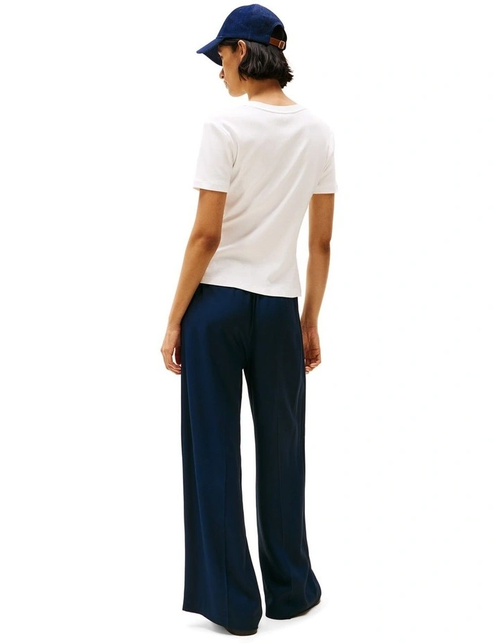 Cody Slim Crew Neck T-shirt in White image 2