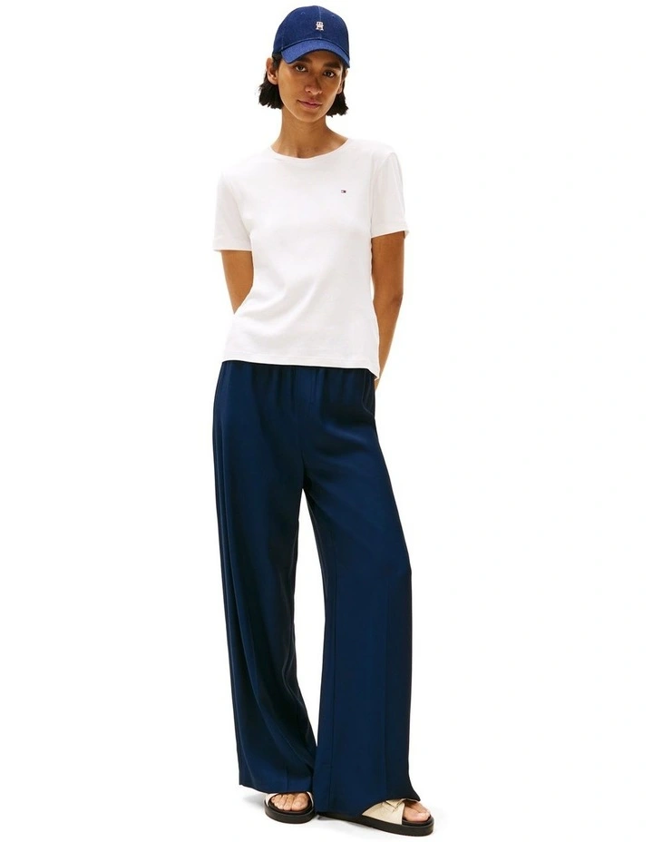 Cody Slim Crew Neck T-shirt in White image 4