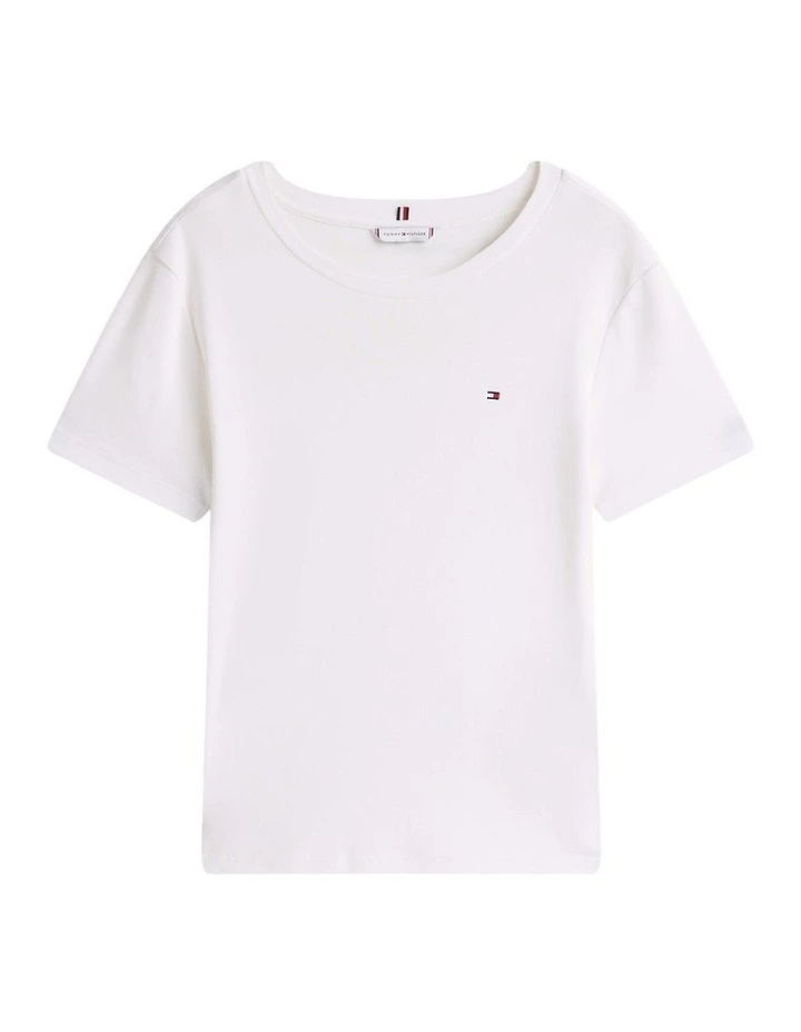 Cody Slim Crew Neck T-shirt in White image 5