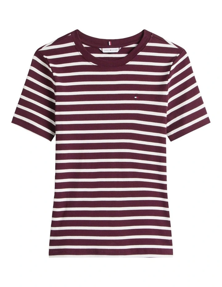 Cody Slim Crew Neck T-shirt in Red image 5