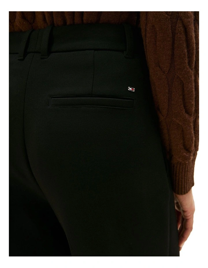 Relaxed Straight Leg Trousers in Black image 3