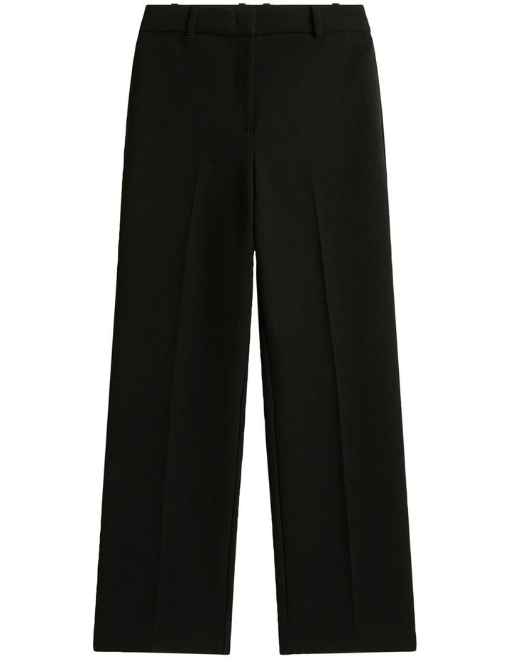Relaxed Straight Leg Trousers in Black image 5