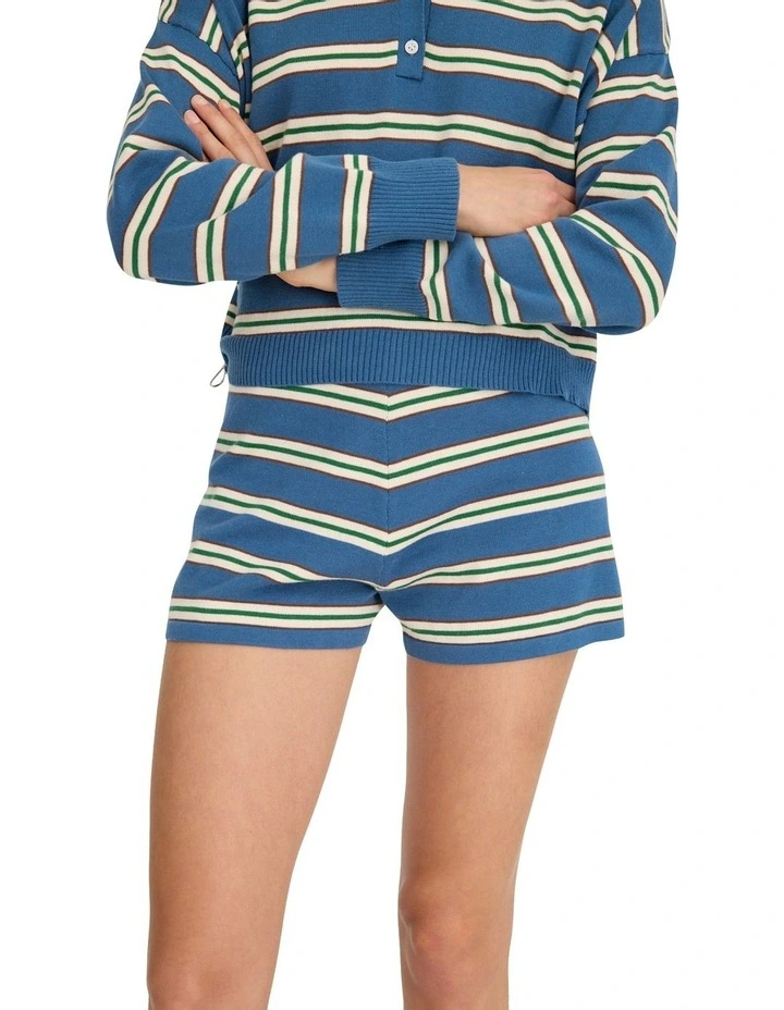 Luna Stripes Shorts in Multi image 3