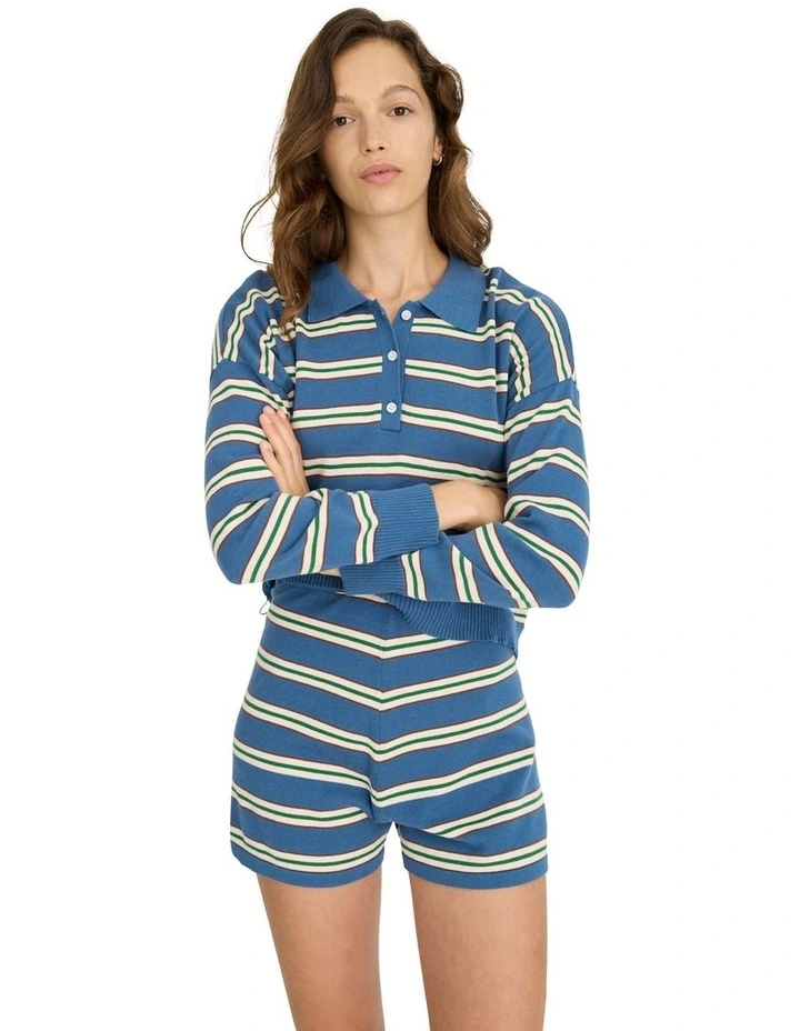 Luna Stripes Shorts in Multi image 5