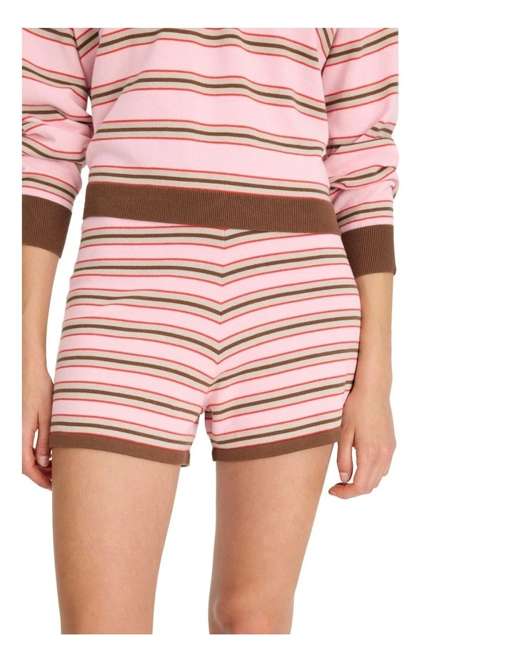 Luna Stripes Shorts in Multi image 3