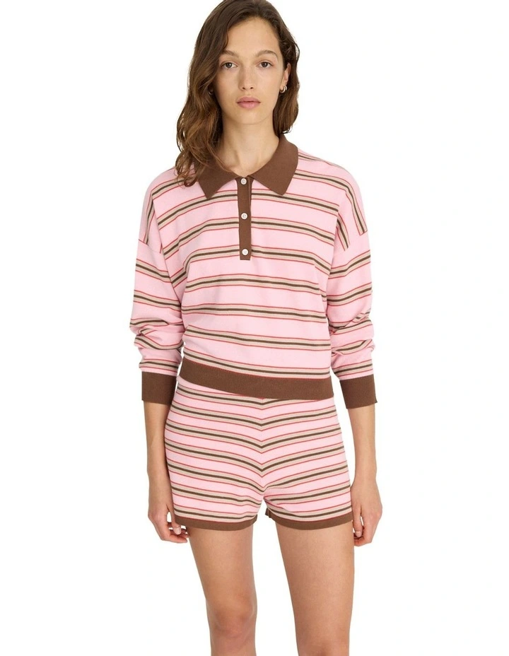 Luna Stripes Shorts in Multi image 6