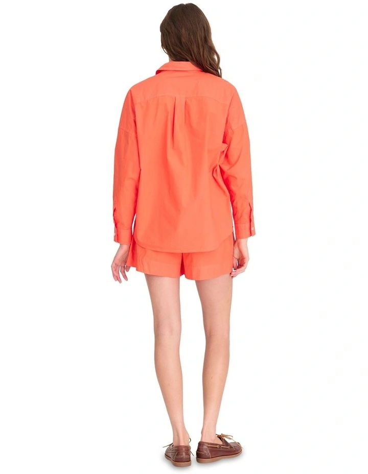 Chiara Classic Long Sleeve Shirt in Orange image 2