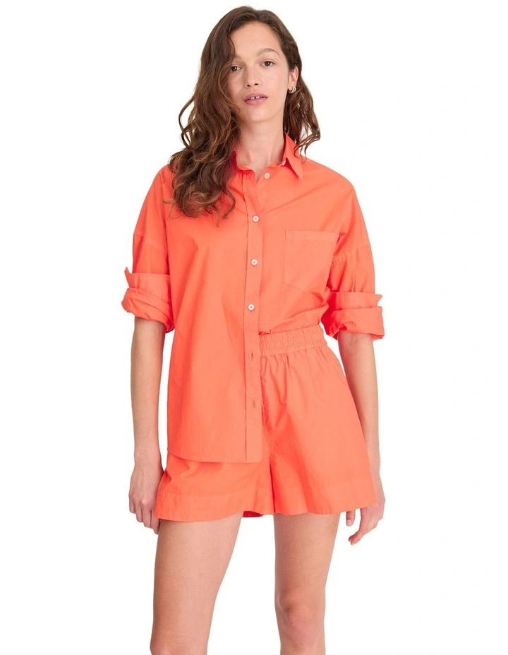 Chiara Classic Long Sleeve Shirt in Orange image 4