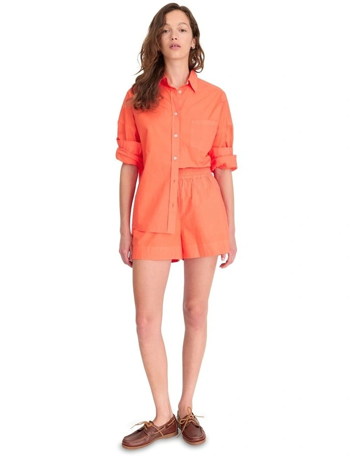 Chiara Classic Long Sleeve Shirt in Orange image 5