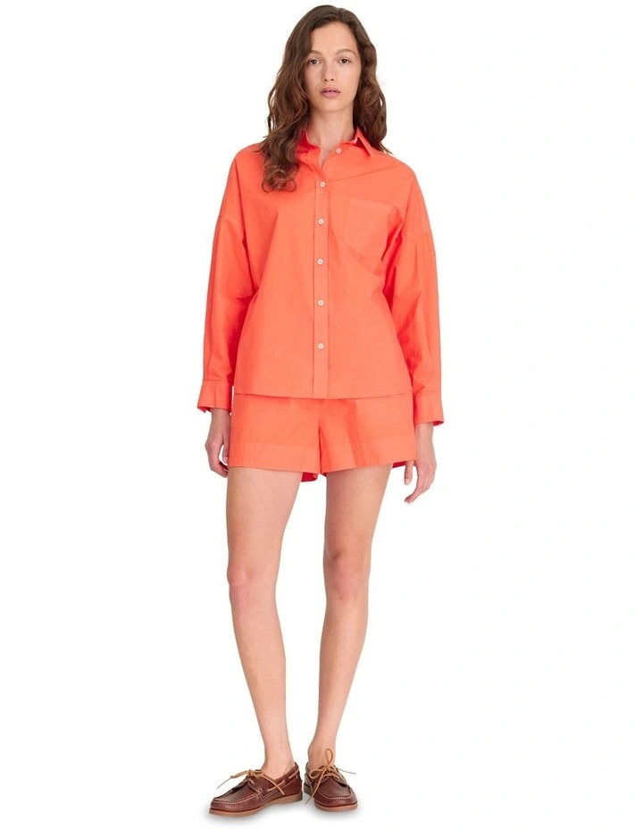 Chiara Classic Long Sleeve Shirt in Orange image 7