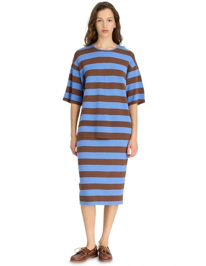 Rossy Knit Tee in Multi image 1