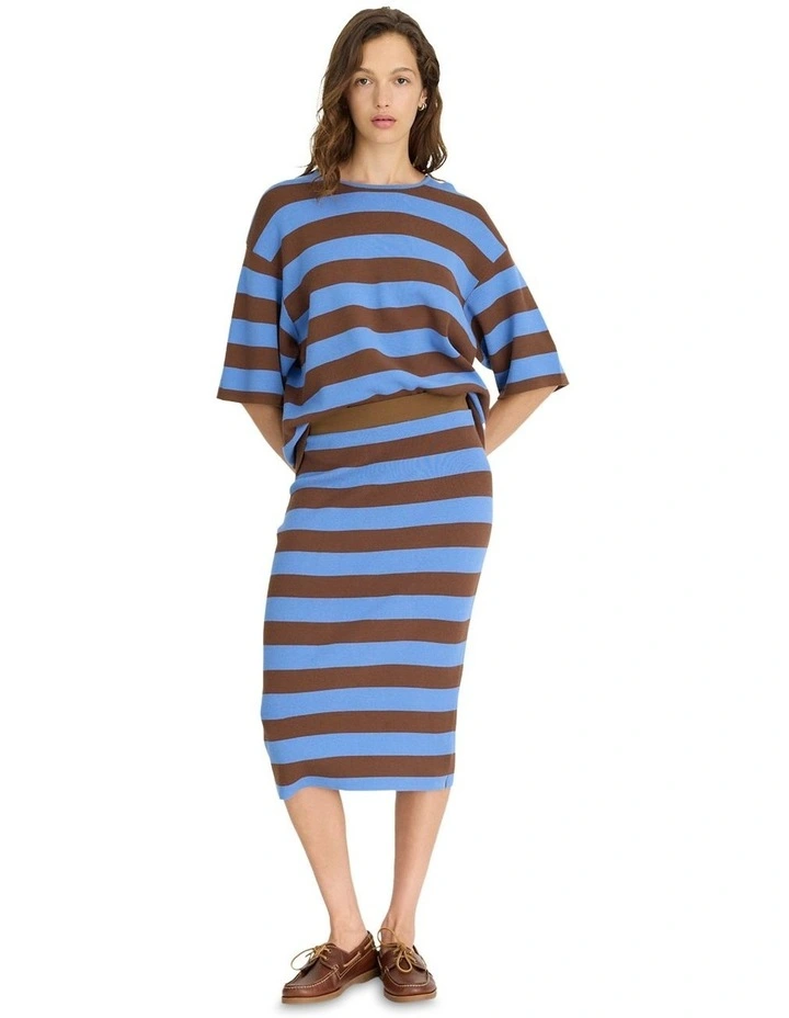 Rossy Knit Tee in Multi image 6