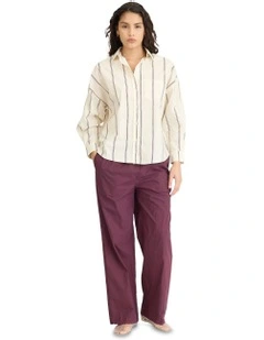 Chiara Long Sleeve Shirt in Ivory