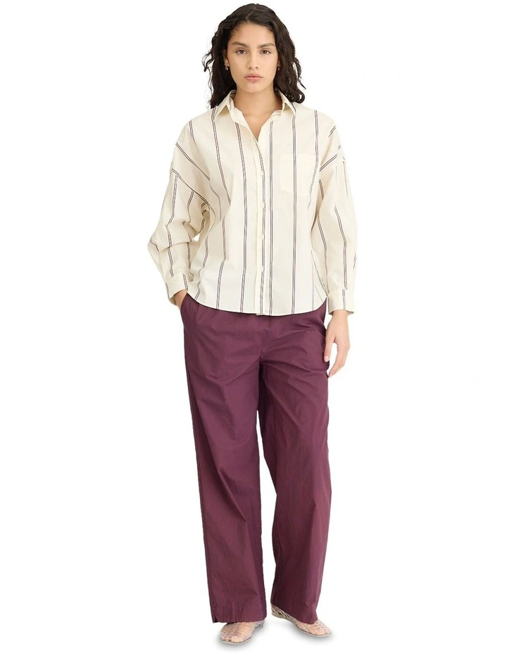 Chiara Long Sleeve Shirt in Ivory image 1