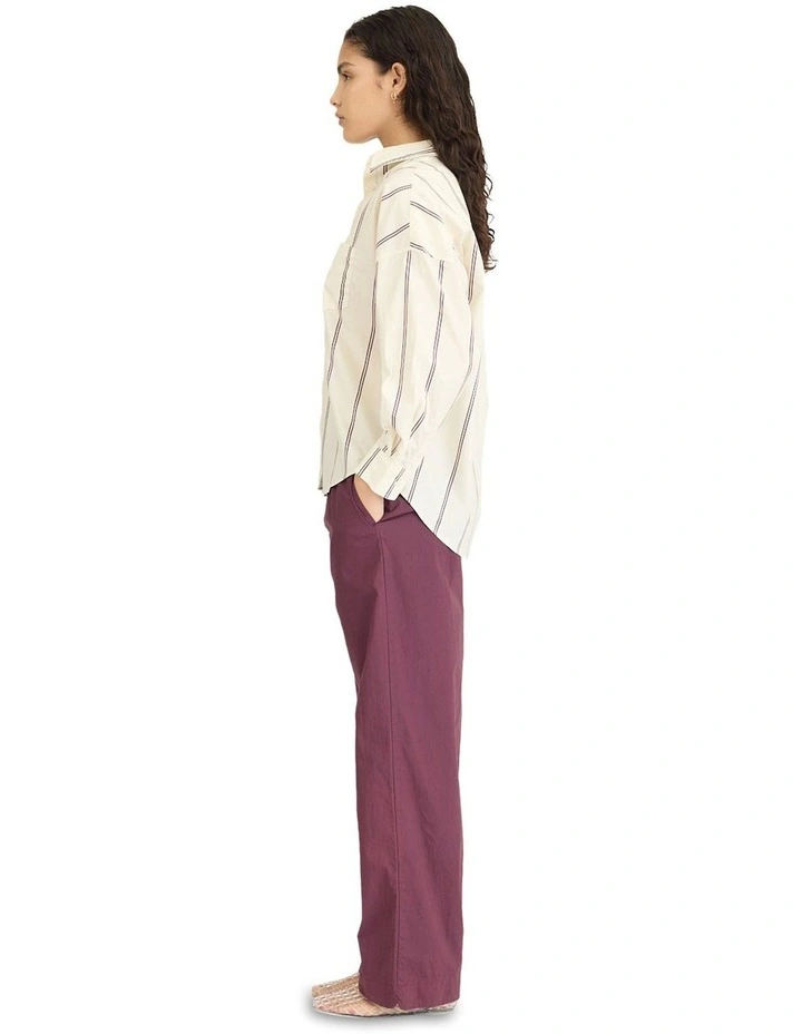 Chiara Long Sleeve Shirt in Ivory image 3