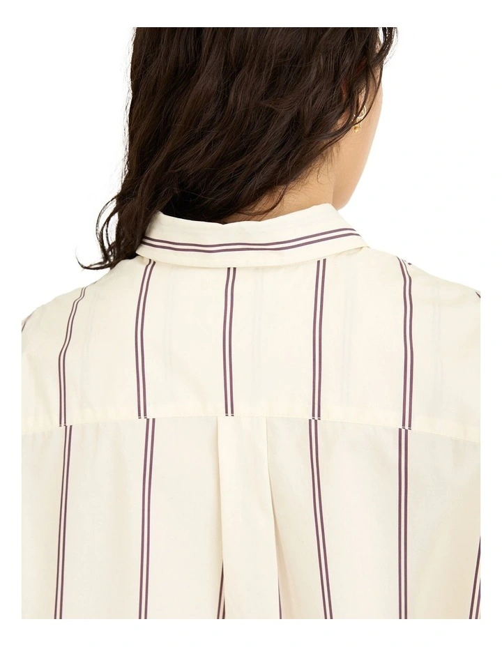 Chiara Long Sleeve Shirt in Ivory image 5