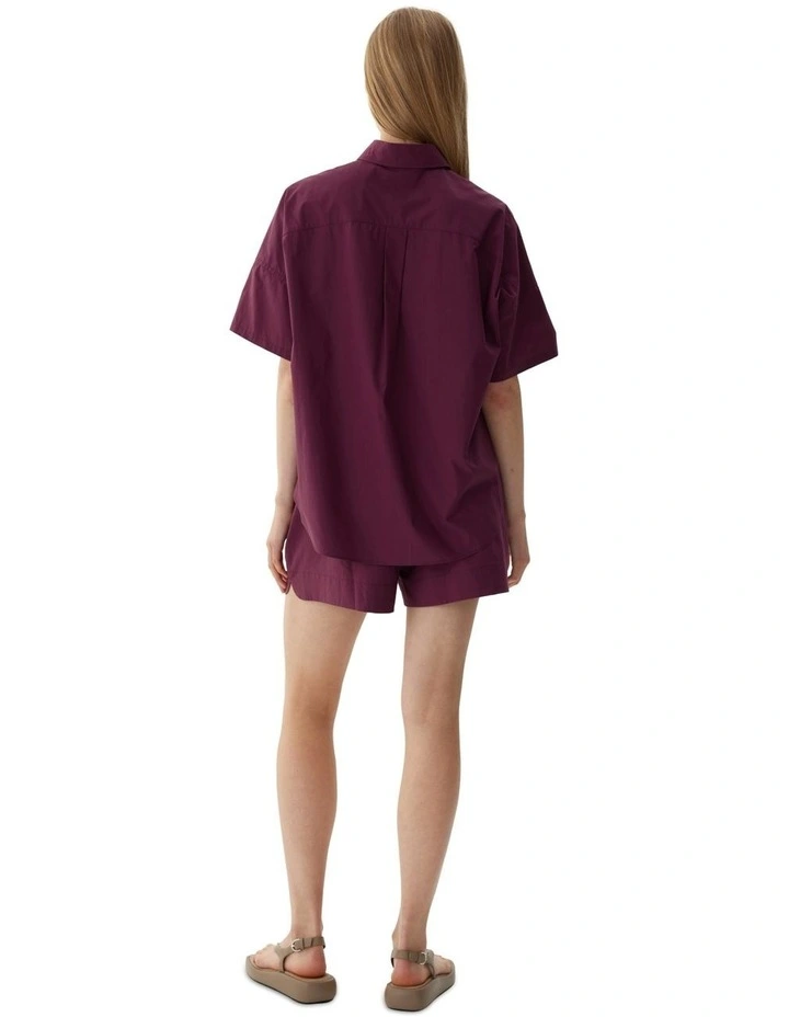 Chiara Short Sleeve Shirt in Red image 2