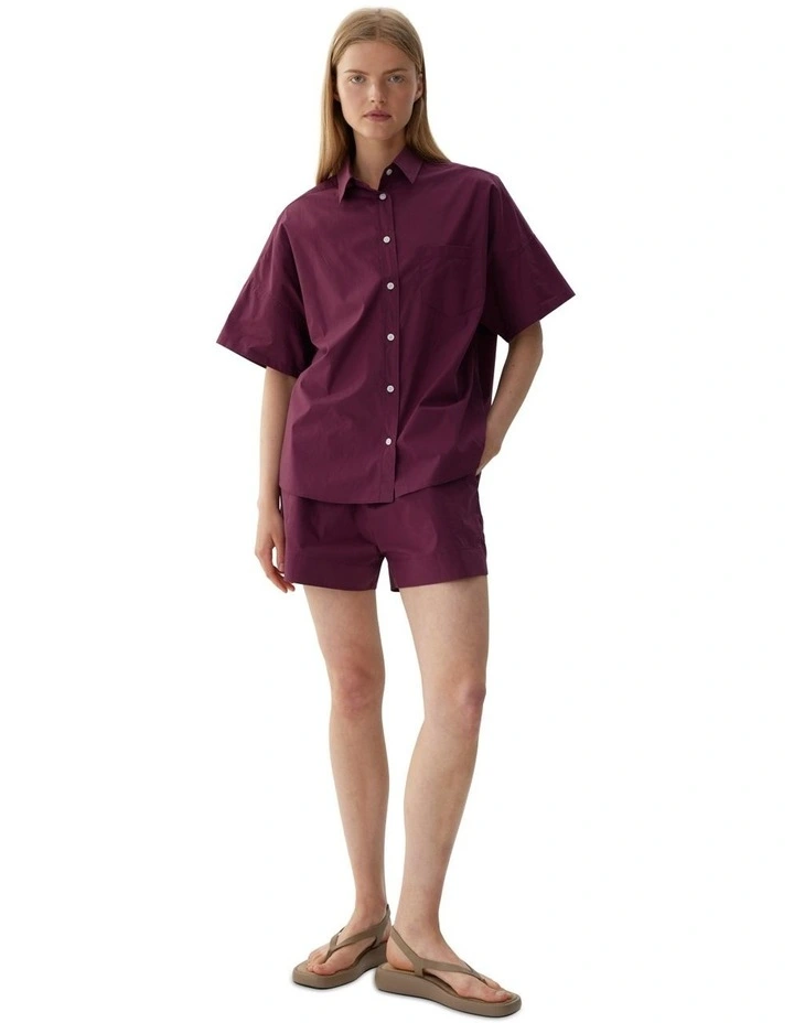 Chiara Short Sleeve Shirt in Red image 5