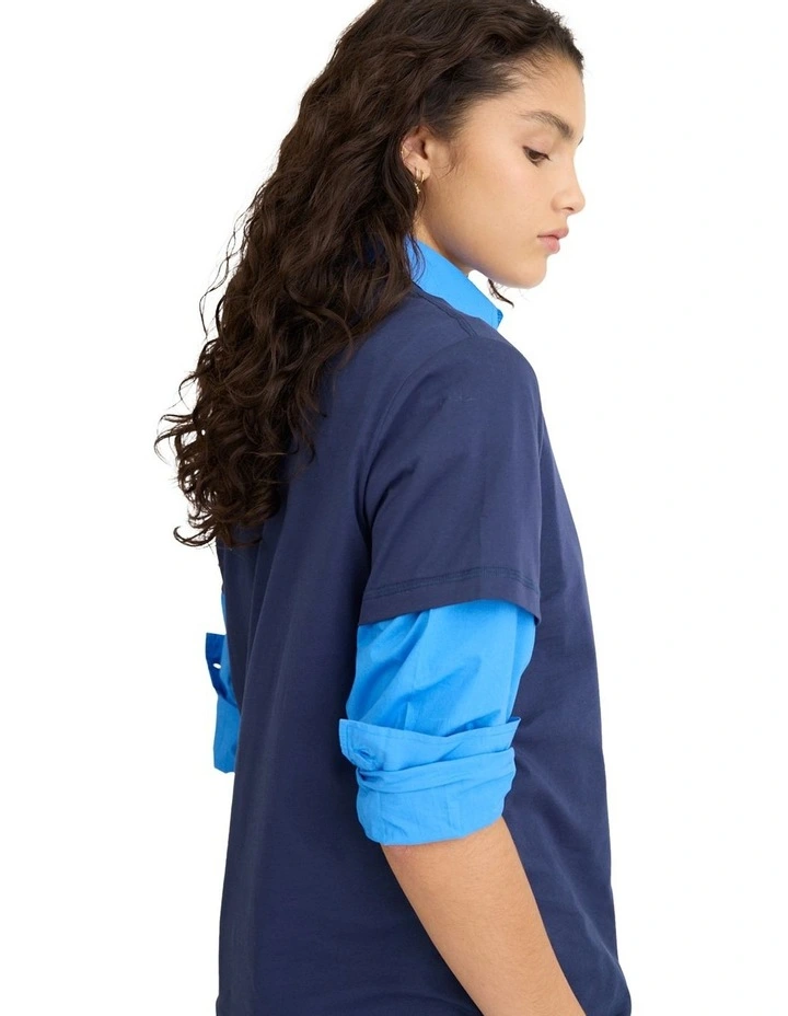 Hola Tee in Blue image 4