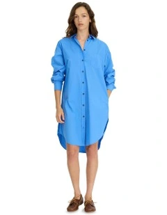 Chiara Midi Dress in Blue