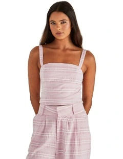 Lea Crop Top in Pink