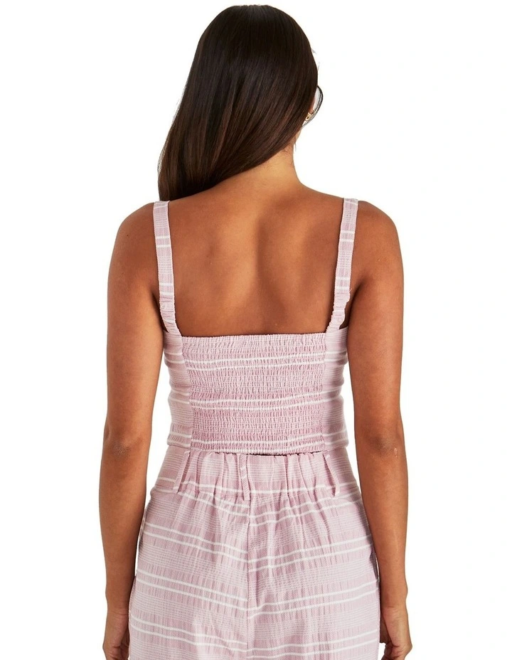 Lea Crop Top in Pink image 2