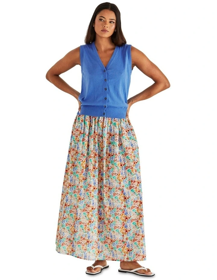 Leo Knit Vest in Cornflower image 4