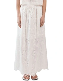 Ani Full Skirt in White